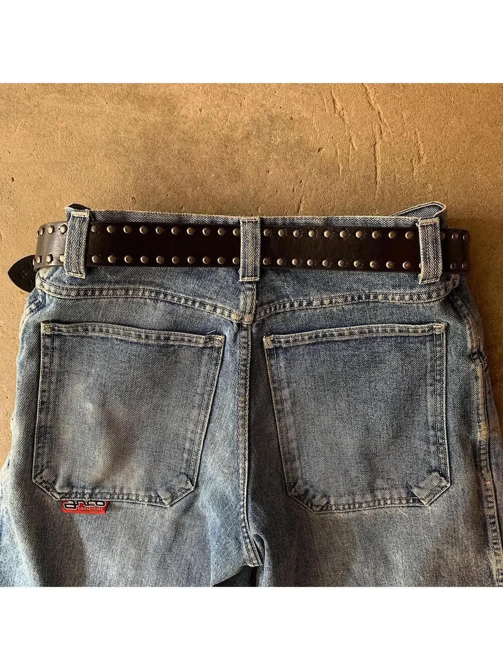 Western studded black belt. 41 inches length. Fits a 32-38 inch waist